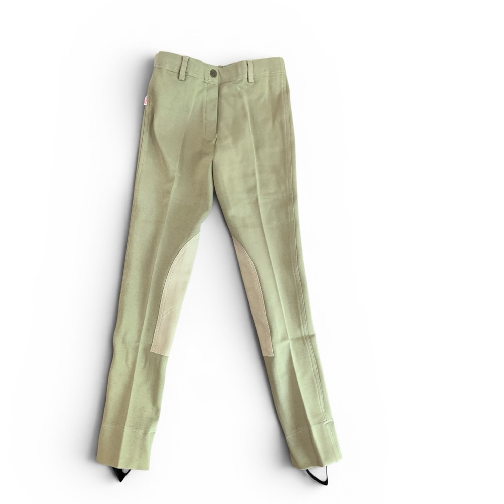 Equistar Child Pull On Jodhpurs Tan Riding Pants Youth Size 14 Knee Patch NWT